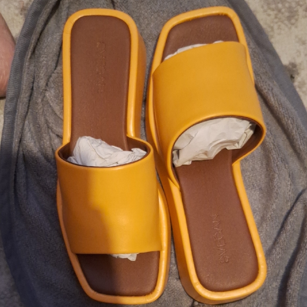 Yellow Slide Sandals for Women - Sleek Open-Toe Comfort